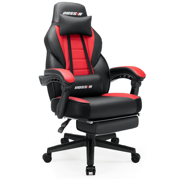 BOSSIN Racing Style Large Size HighBack PU Leather Gaming Chair